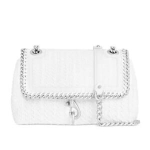 ▶️ Rebecca Minkoff ◀️ Edie Whip Chain Faux Leather Crossbody Shoulder Bag